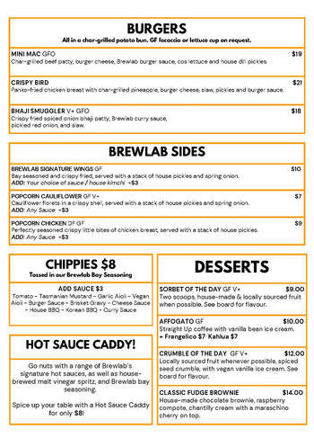 Brewlab - A5 Menus image