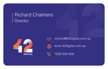 42 Digital - Richard Chalmers Business card image