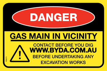 Gas Main In Vicinity - Plate image