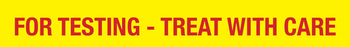 For Testing - Treat With Care Sticker image