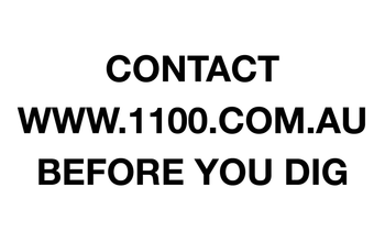High Pressure Dial Before You Dig Sticker - Rural image