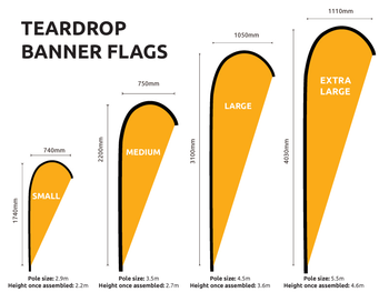 Teardrop Banner Flag Set image