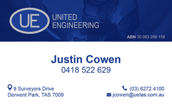 Justin Cowen - Business Card image