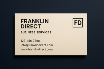 FD Business Card - 350gsm ecostar uncoated 100% recycled board image