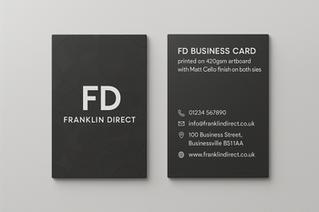 FD Business Card - 420gsm artboard with Matt Cello 2 side image