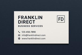FD Business Card - 310gsm artboard with Matt Cello 1 side image