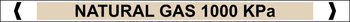 Natural Gas 1000 KPa Sticker - 475mm x 30mm image