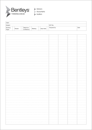 A4 Work Pads White image