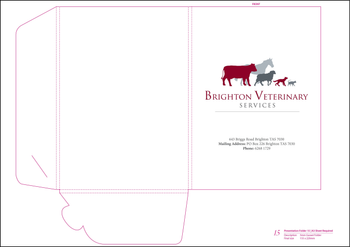 Brighton Vet - A5 Presentation Folder image