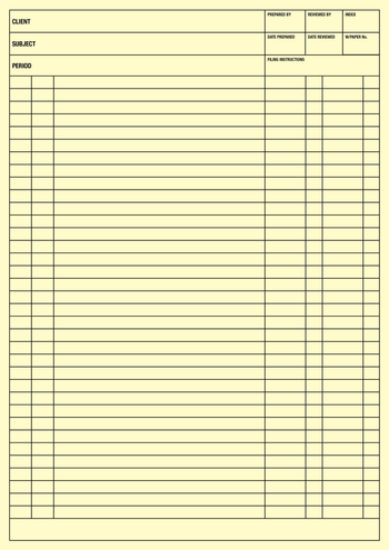 A4 Work Pads - Yellow image