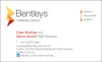 Bentleys R&D - Clare Worthley - SA image