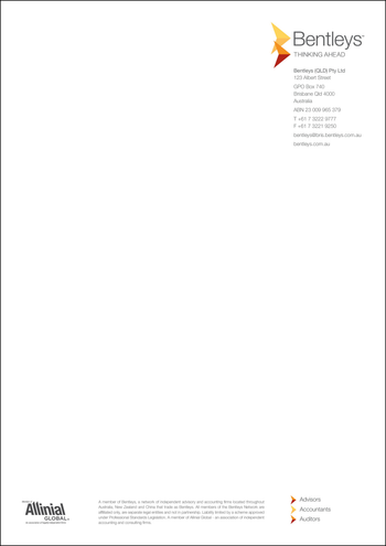 A4 Letterheads - QLD image