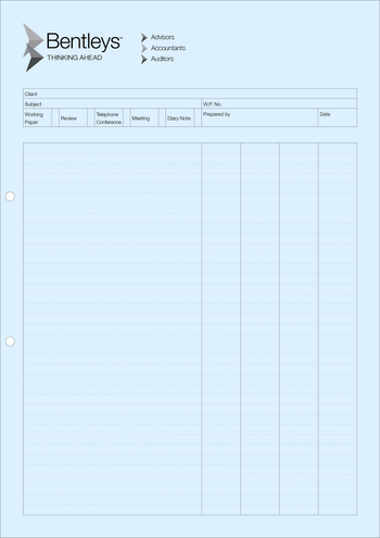 A4 Work Pads Blue - NSW image