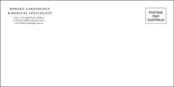 Hobart Cardiology - DL Plainface Envelope image