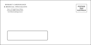 Hobart Cardiology - DL Windowface Envelope image