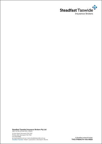 Steadfast - A4 Letterhead - Devonport image