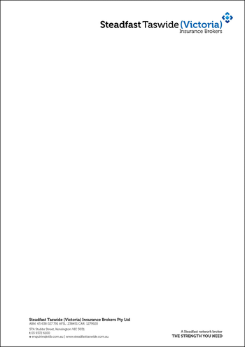 Steadfast - A4 Letterhead - Kensington image