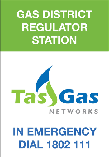 Gas District Regulator Station Sticker image