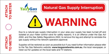Natural Gas Supply Interruption Tag image