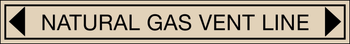 Natural Gas Vent Line Sticker - 200mm x 25mm image