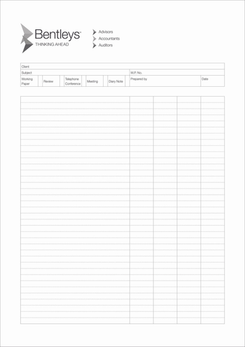 A4 Work Pads White - WA image