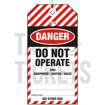 Watson Services - 180mm x 90mm Safety Tag image