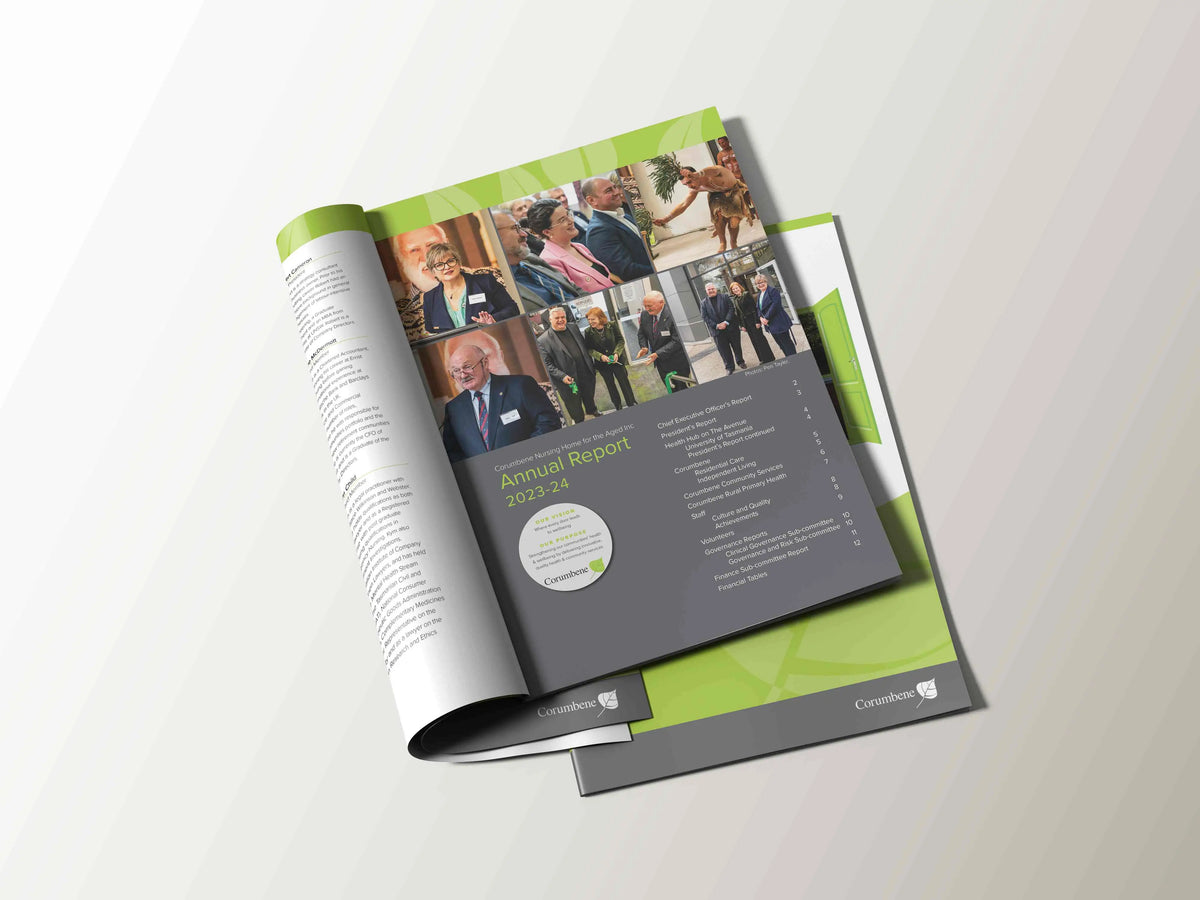 Corumbene nursing home print design
