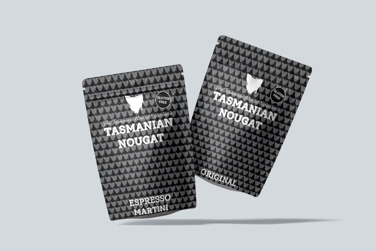 Tasmanian nougat package design